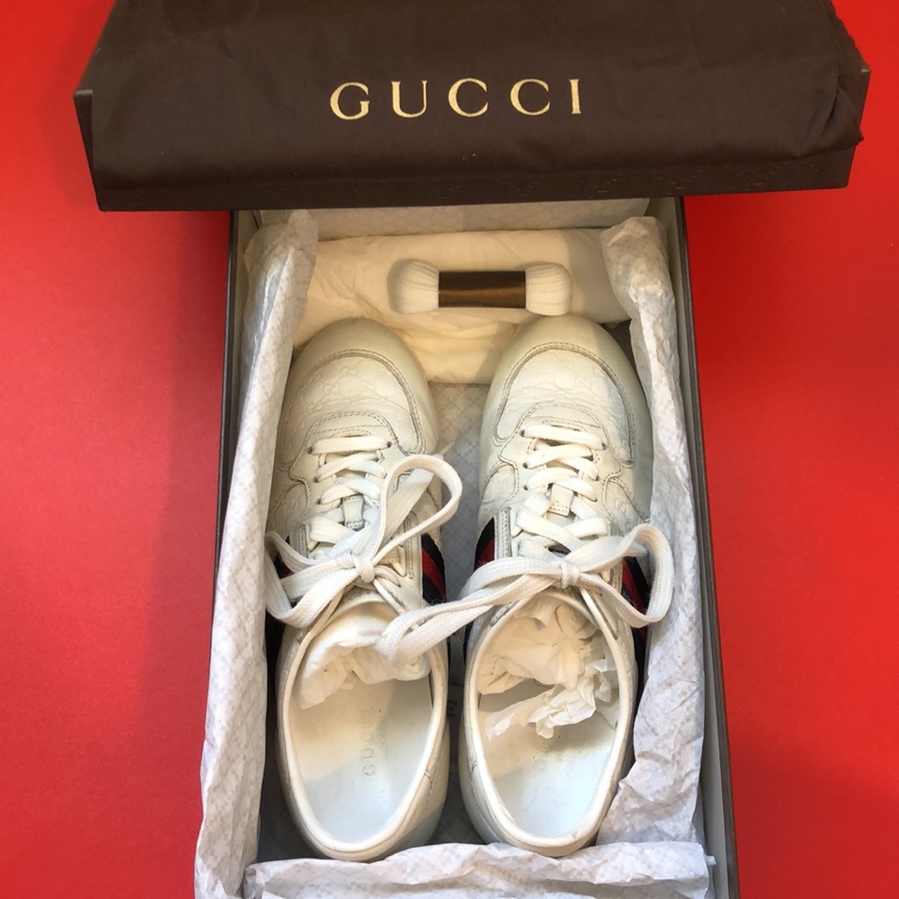 Gucci Leather Sneakers - Picture 3 of 11